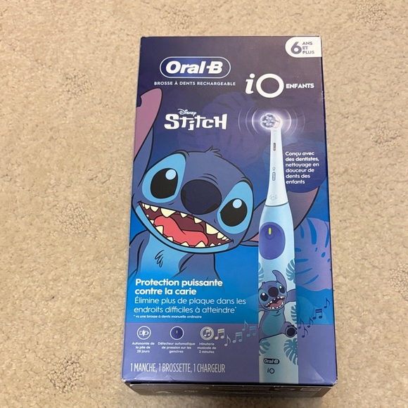 Limited Edition New in Box Oral-B iO Kids Electric Toothbrush with Stitch Design - Picture 3 of 5